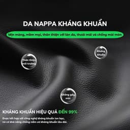 Bọc Vô Lăng Ô Tô 3D Da Nappa Cao Cấp Siêu Mỏng Thiết Kế Kiểu Dáng Lỗ Thoát Khí Chống Trơn Trượt 5