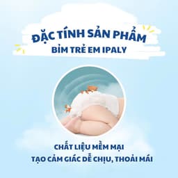 [Bịch 50 miếng] Bỉm Quần Trẻ Em Ipaly Organic Mềm Mại Thấm Hút Nhanh Chống Tràn, Không Gây Hăm Da 8