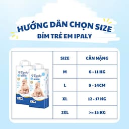 [Bịch 50 miếng] Bỉm Quần Trẻ Em Ipaly Organic Mềm Mại Thấm Hút Nhanh Chống Tràn, Không Gây Hăm Da 5