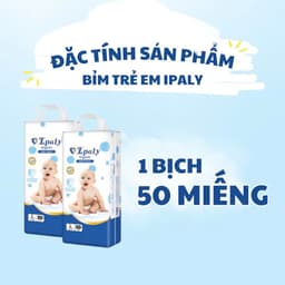 [Bịch 50 miếng] Bỉm Quần Trẻ Em Ipaly Organic Mềm Mại Thấm Hút Nhanh Chống Tràn, Không Gây Hăm Da 4