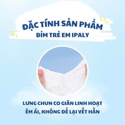 [Bịch 50 miếng] Bỉm Quần Trẻ Em Ipaly Organic Mềm Mại Thấm Hút Nhanh Chống Tràn, Không Gây Hăm Da 7