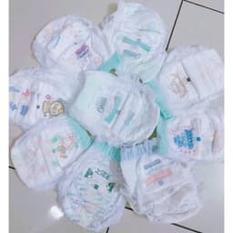 Combo 100 bỉm quần NANO chun mây cao cấp, lưng chun đệm mây nhiều màu,thấm hút xuyên đêm cho bé, đủ size M/L/XL/XXL/XXXL 9