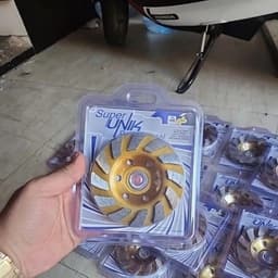 Chén Mài Bê Tông UNICK màu vàng 100 125 150 180mm, Đĩa Kim Cương Cao Cấp Cho Máy Mài Góc, Mài Bê Tông - Đá 6