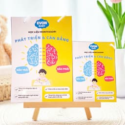 Thẻ Flash EVON BABY dạy bé tập nói - montessori phát triển và cân bằng não trái não phải 4