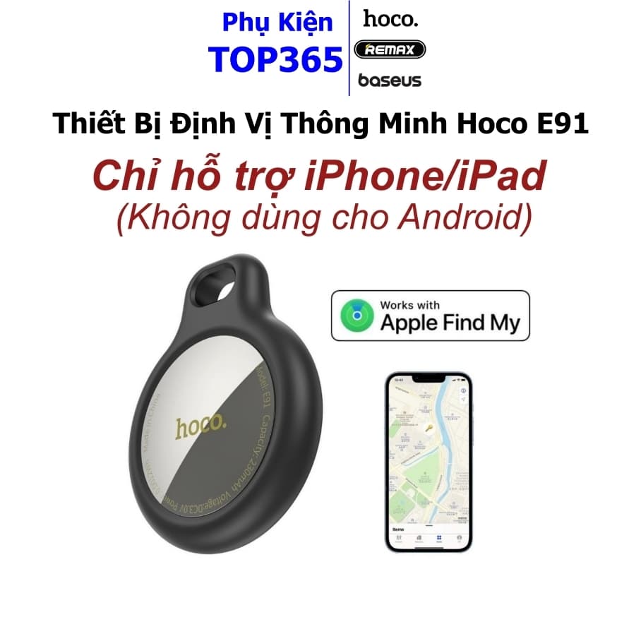 Thiết Bị Định Vị GPS Hoco E91 Theo Dõi Trẻ Em, Ô Tô, Xe Máy, Thú Cưng Tránh Thất Lạc cho IOS BH 12T