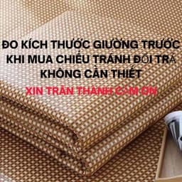 Chiếu Mây Điều Hòa Lót Lụa Cao Cấp Đa Dạng Kích Thước HGHOME - Chiếu Điều Hòa Sợi Mây Thoáng Mát Dễ Dàng Vệ Sinh 2