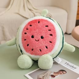 Gấu bông Trái Dưa Hấu mặt cười cute, Gối ôm mềm mịn - Quà tặng xinh xắn 2