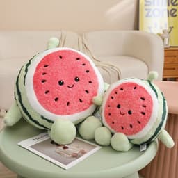 Gấu bông Trái Dưa Hấu mặt cười cute, Gối ôm mềm mịn - Quà tặng xinh xắn 3