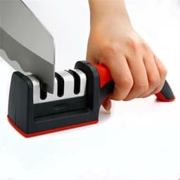 Dụng cụ mài dao 3 rãnh, 3 cấp độ có tay cầm tiện dụng nhỏ gọn 6