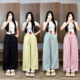 [DEAL MỞ BÁN] QUẦN ỐNG SUÔNG KAKI GIÓ LỤA HÀN vải mịn mát mùa hè cho nữ m068 1