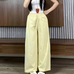 [DEAL MỞ BÁN] QUẦN ỐNG SUÔNG KAKI GIÓ LỤA HÀN vải mịn mát mùa hè cho nữ m068 4