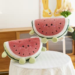 [Mẫu Mới] Gấu bông Miếng Dưa Hấu mặt cười xinh xắn hàng cao cấp - Gối ôm cute siêu mềm mịn 5