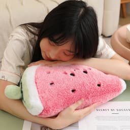 [Mẫu Mới] Gấu bông Miếng Dưa Hấu mặt cười xinh xắn hàng cao cấp - Gối ôm cute siêu mềm mịn 7