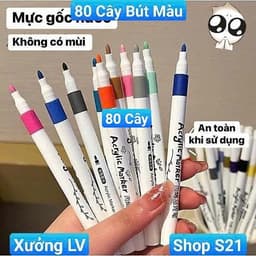 [ComBo] 80 Cây Bút màu Acrylic Marker Cao Cấp 40/50/60/80 .[S21TT] 1