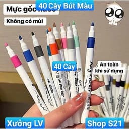 [ComBo] 80 Cây Bút màu Acrylic Marker Cao Cấp 40/50/60/80 .[S21TT] 7