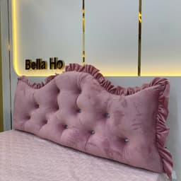 Gối Tựa Đầu Giường Loại Đẹp May Bèo  , Gối Đầu Giường đủ kích thước từ 1.2m đến 2.2m 9