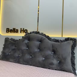 Gối Tựa Đầu Giường Loại Đẹp May Bèo  , Gối Đầu Giường đủ kích thước từ 1.2m đến 2.2m 1