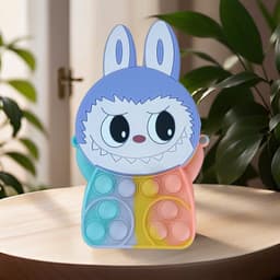 [Mới] Túi xách cho bé đeo chéo silicon hình labu..buu, bong bóng pop it thời trang dễ thương 8