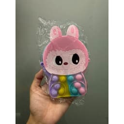 [Mới] Túi xách cho bé đeo chéo silicon hình labu..buu, bong bóng pop it thời trang dễ thương 9
