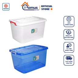 Thùng Chữ Nhật Cỡ Lớn Có Bánh Xe, Hộp Đựng Đồ Đa Năng Có Nắp Khoá VIỆT NHẬT 5325/26/27/29/34/35/37 1