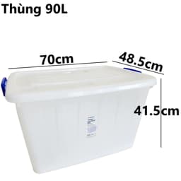 Thùng Chữ Nhật Cỡ Lớn Có Bánh Xe, Hộp Đựng Đồ Đa Năng Có Nắp Khoá VIỆT NHẬT 5325/26/27/29/34/35/37 5