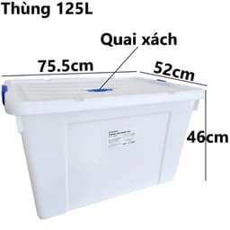 Thùng Chữ Nhật Cỡ Lớn Có Bánh Xe, Hộp Đựng Đồ Đa Năng Có Nắp Khoá VIỆT NHẬT 5325/26/27/29/34/35/37 6