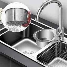 "Khay Lọc Rác Bồn Rửa Chén Bát Thiên Nga Đa Năng Treo Vòi Nước, Giỏ Lọc Chống Tắc Nghẽn Hiệu Quả" 5