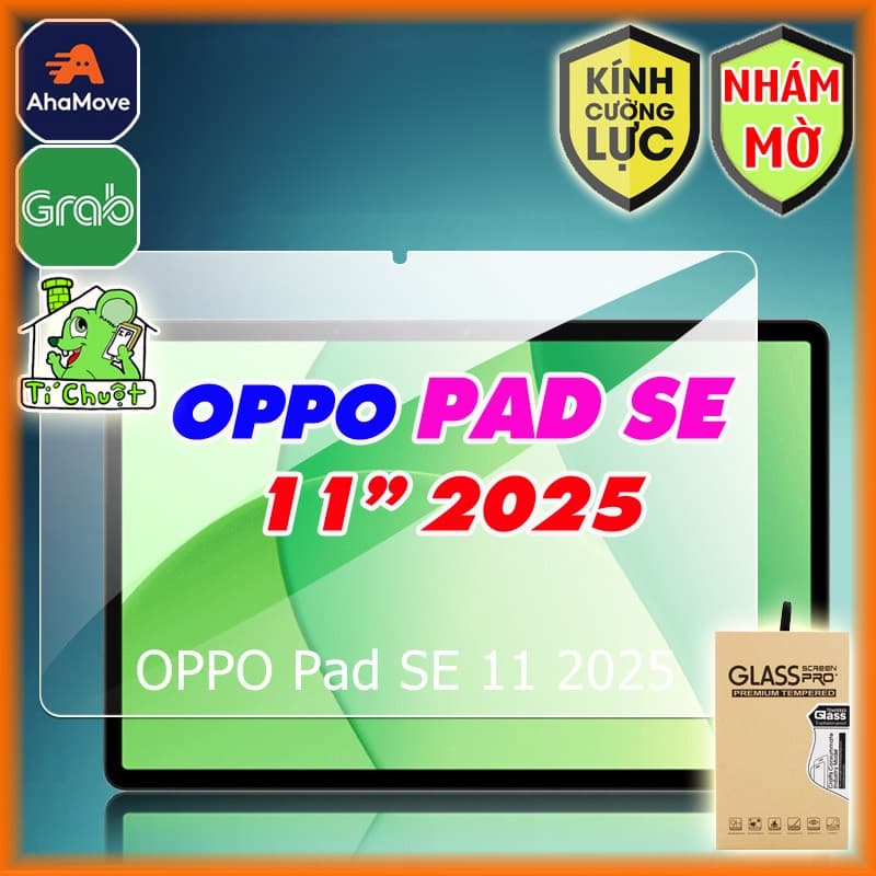 [Nhám Mờ Chống Chói] Kính CL MTB OPPO PAD SE 11" 2025 OPD2417 Cường Lực 9H