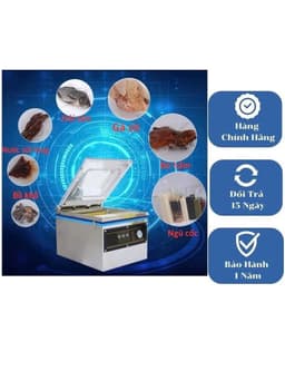 Máy Hút Chân Không Thực Phẩm Công Nghiệp DZ320 Công Suất 400W Không Kén Túi Độ Chân Không Đạt -1mpa 7