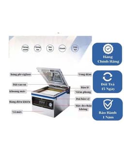 Máy Hút Chân Không Thực Phẩm Công Nghiệp DZ320 Công Suất 400W Không Kén Túi Độ Chân Không Đạt -1mpa 5