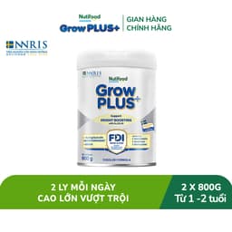 Sữa Bột Nutifood Sweden GrowPLUS+ Cao lớn vượt trội (Bạc) 800g 3