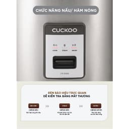 Nồi cơm điện công nghiệp Cuckoo CR-3555/BKSTVNCRCV - 6.3l - chính hãng 6