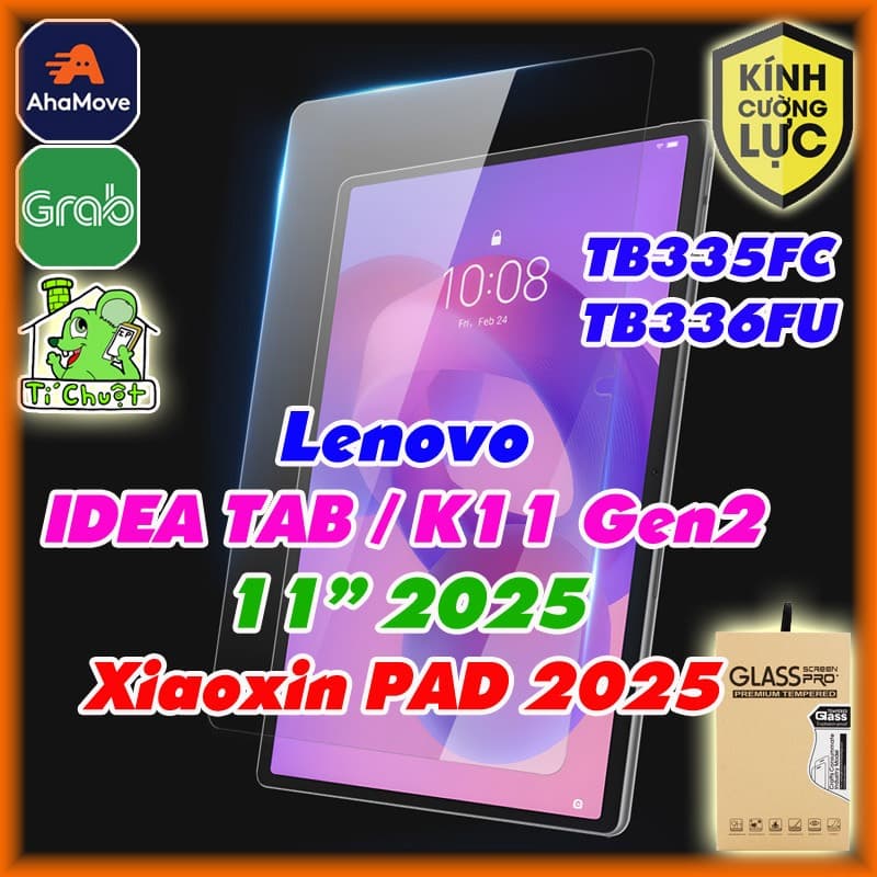 [Ảnh Thật] Kính CL MTB Lenovo IDEA TAB / Xiaoxin PAD 11" 2025 / Tab K11 Gen2 Cường Lực Mài Cạnh 2.5D 9H