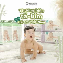 (COMBO QUÀ 3 BỊCH)  Tã/bỉm UalaRogo sợi tre mềm mại, chống tràn, thấm hút tốt đủ size cho bé từ 4-30kg 4