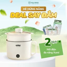 (COMBO QUÀ 2 BỊCH)  Tã/bỉm UalaRogo sợi tre mềm mại, chống tràn, thấm hút tốt đủ size cho bé từ 4-30kg 3