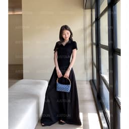 Áo Thun Nữ Polo Cộc Tay JUSTDUN A7 - Cổ Đức, Khuy Cúc, Ôm Body, Cotton Mịn, Thoáng mát, Co Giãn 8