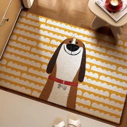 Thảm chùi chân rối CỠ TO 60x90cm HỌA TIẾT ĐỘNG VẬT gạt bụi tốt phong cách hiện đại 2