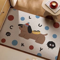 Thảm chùi chân rối CỠ TO 60x90cm HỌA TIẾT ĐỘNG VẬT gạt bụi tốt phong cách hiện đại 3