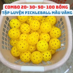 Bóng Tập Màu Vàng Dành Cho Luyện Tập | Đàn Hồi Tốt, Combo Số Lượng Lớn 20,30,50,100 Quả 3