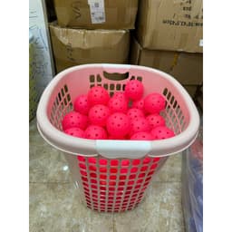 Bóng Tập Pickleball Màu Hồng CHANLONG - Combo 20,30,50,100 Quả - Bóng Sân Ngoài, Độ Nảy Tốt, Đàn Hồi Cao 7