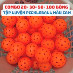 Bóng Tập Luyện Màu Cam - Combo 20,30,50,100 Quả - Bóng Sân Ngoài, Độ Nảy Tốt, Dành Cho Người Mới 2