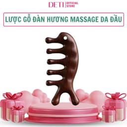 Lược gỗ Đàn Hương Đỏ 2 đầu massage mặt và đầu giúp thon gọn mặt giảm căng thẳng đa năng cao cấp 3