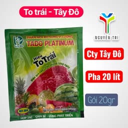 Phân Bón Lá Vi Lượng To Trái Tây Đô TADO PLATINUM - Tăng Đậu Quả, Dưỡng Trái Lớn Đều, Nặng Ký (Gói 20g pha 20 lít) 1