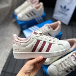 Giày Thể Thao Sò Hồng Kem,Giày Adida Kem Viền Hồng Đủ Size 36-39 Sò Hoa fullbox 9