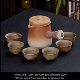 Ấm trà đất nung pha trà sữa Vân Nam hottrend 2023 dung tích 500ml 2
