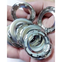 Khoen mắt cáo 17mm Long đền có chấu Chân cao 10mm Chuyên đóng bạt dày, PVC, HDPE, bạt lưới, bạt xe tải 3