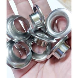 Khoen mắt cáo 17mm Long đền có chấu Chân cao 10mm Chuyên đóng bạt dày, PVC, HDPE, bạt lưới, bạt xe tải 2