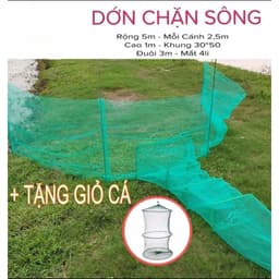 [ tặng giỏ đựng cá ] Dớn chặn sông, suối, ao, hồ, cửa ruộng... bắt cá, cua, tôm, tép... 1