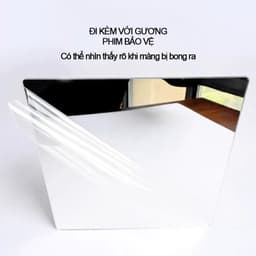 Gương acrylic HD tự dính dùng trang điểm phòng tắm phòng khách gương toàn thân kèm dụng cụ lắp đặt 5