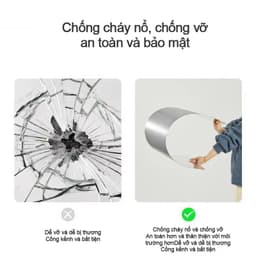 Gương acrylic HD tự dính dùng trang điểm phòng tắm phòng khách gương toàn thân kèm dụng cụ lắp đặt 8